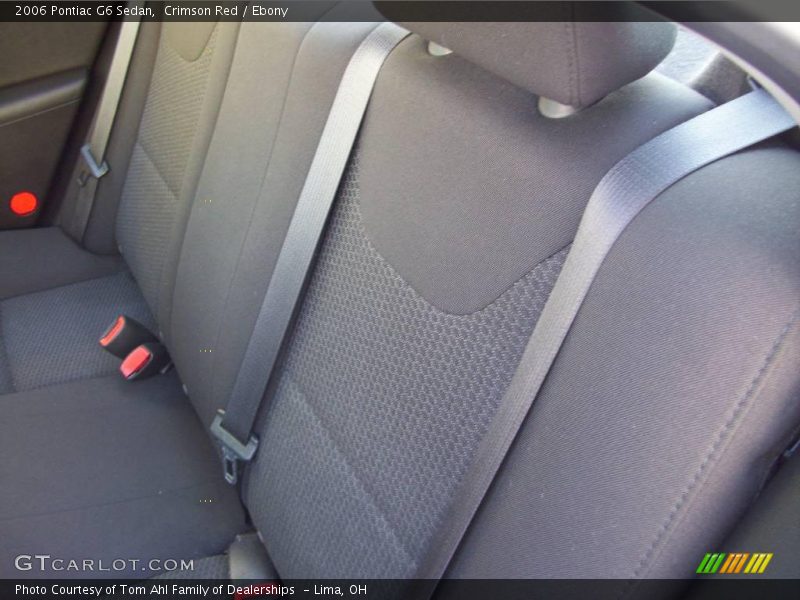 Crimson Red / Ebony 2006 Pontiac G6 Sedan