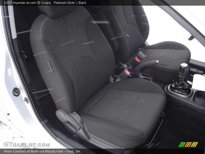 Platinum Silver / Black 2007 Hyundai Accent SE Coupe