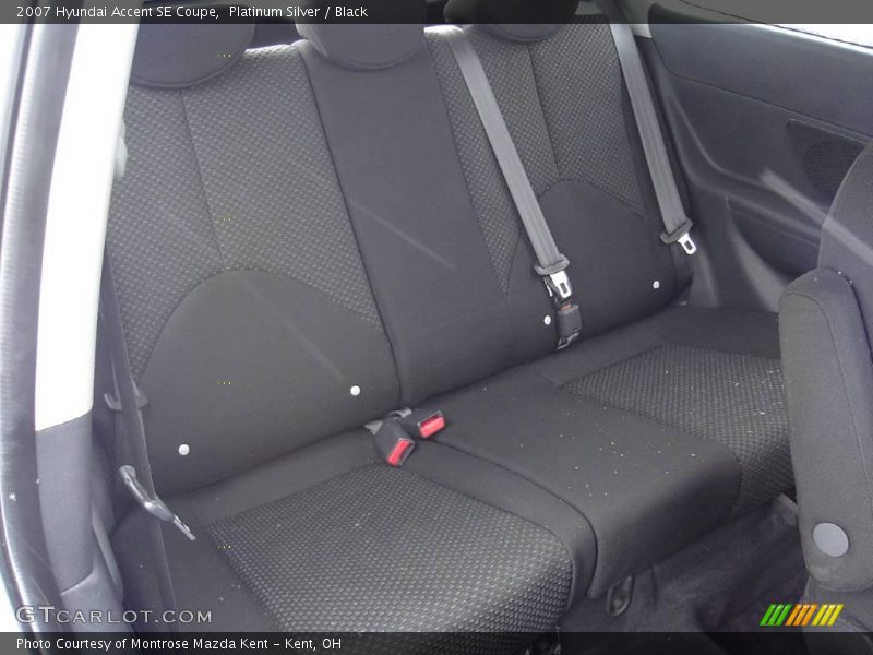 Platinum Silver / Black 2007 Hyundai Accent SE Coupe