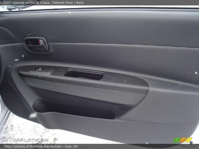 Platinum Silver / Black 2007 Hyundai Accent SE Coupe