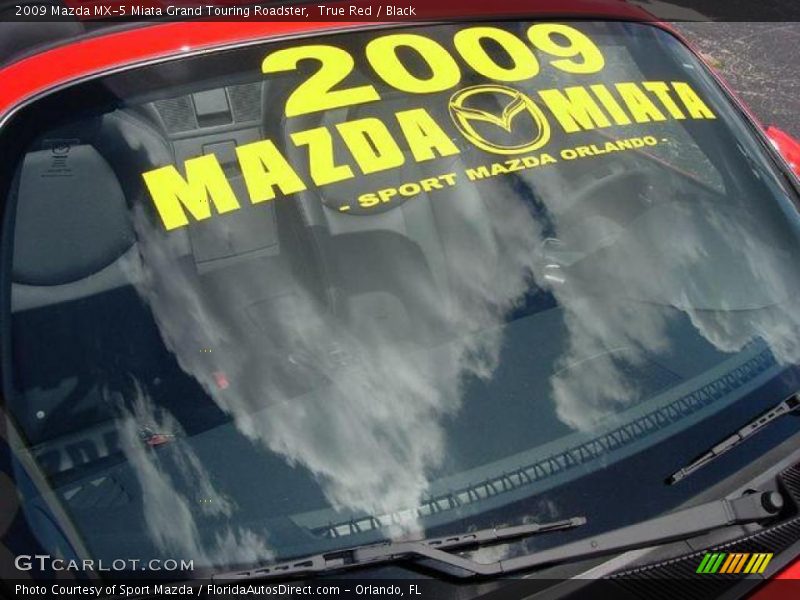 True Red / Black 2009 Mazda MX-5 Miata Grand Touring Roadster