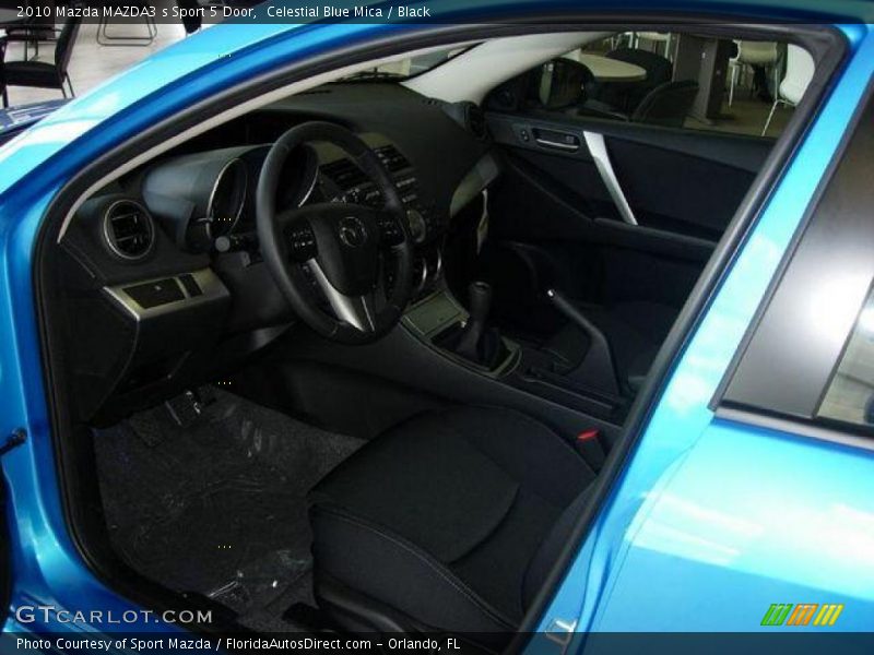 Celestial Blue Mica / Black 2010 Mazda MAZDA3 s Sport 5 Door