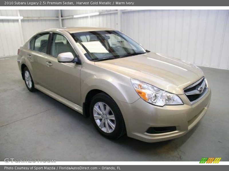 Harvest Gold Metallic / Warm Ivory 2010 Subaru Legacy 2.5i Premium Sedan