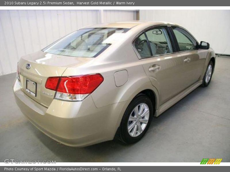 Harvest Gold Metallic / Warm Ivory 2010 Subaru Legacy 2.5i Premium Sedan