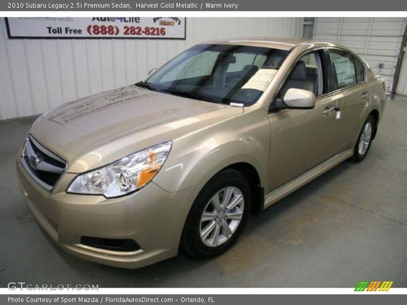 Harvest Gold Metallic / Warm Ivory 2010 Subaru Legacy 2.5i Premium Sedan