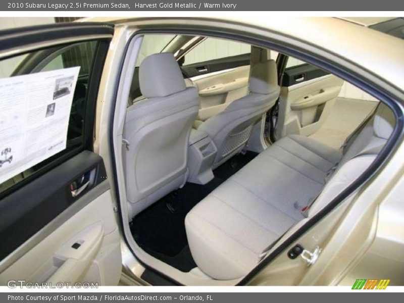Harvest Gold Metallic / Warm Ivory 2010 Subaru Legacy 2.5i Premium Sedan