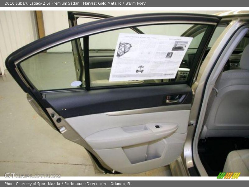 Harvest Gold Metallic / Warm Ivory 2010 Subaru Legacy 2.5i Premium Sedan