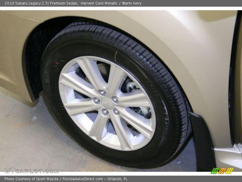 Harvest Gold Metallic / Warm Ivory 2010 Subaru Legacy 2.5i Premium Sedan