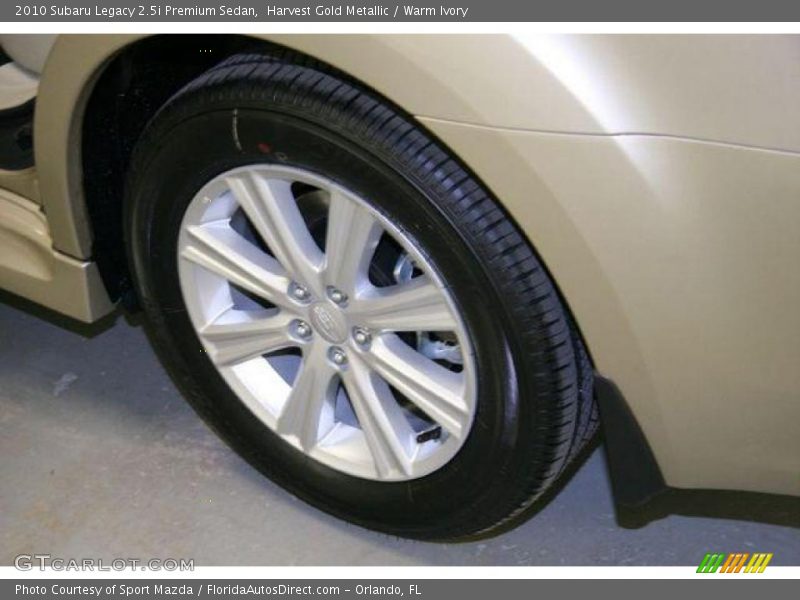 Harvest Gold Metallic / Warm Ivory 2010 Subaru Legacy 2.5i Premium Sedan