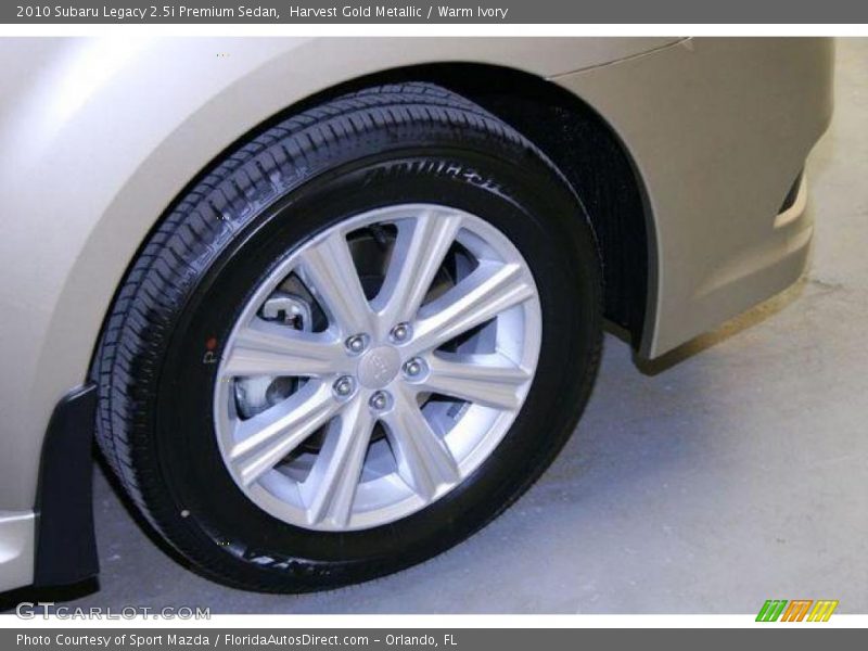 Harvest Gold Metallic / Warm Ivory 2010 Subaru Legacy 2.5i Premium Sedan
