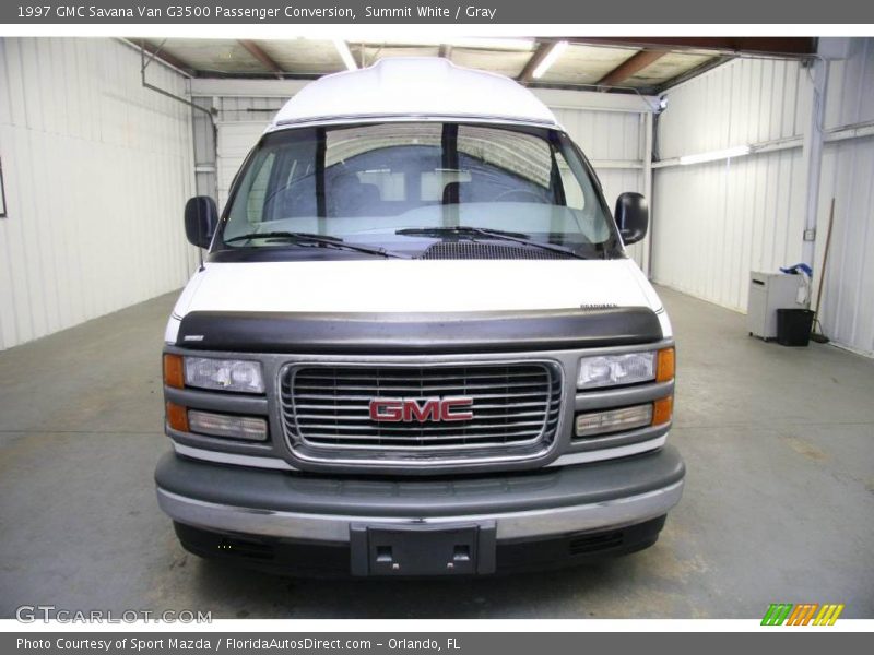 Summit White / Gray 1997 GMC Savana Van G3500 Passenger Conversion