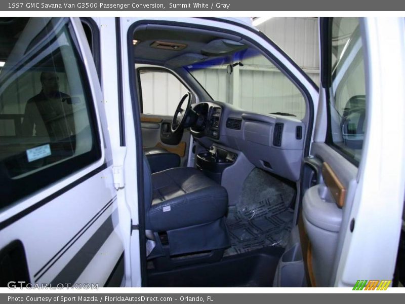 Summit White / Gray 1997 GMC Savana Van G3500 Passenger Conversion