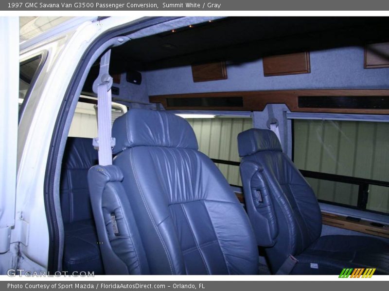 Summit White / Gray 1997 GMC Savana Van G3500 Passenger Conversion