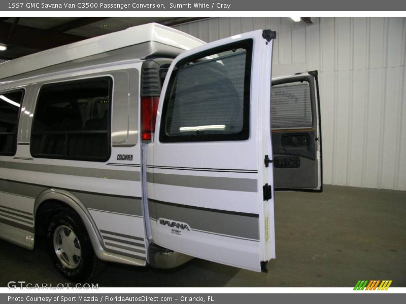 Summit White / Gray 1997 GMC Savana Van G3500 Passenger Conversion