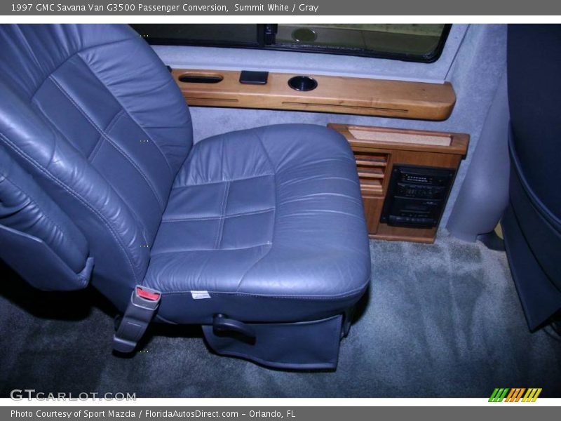Summit White / Gray 1997 GMC Savana Van G3500 Passenger Conversion