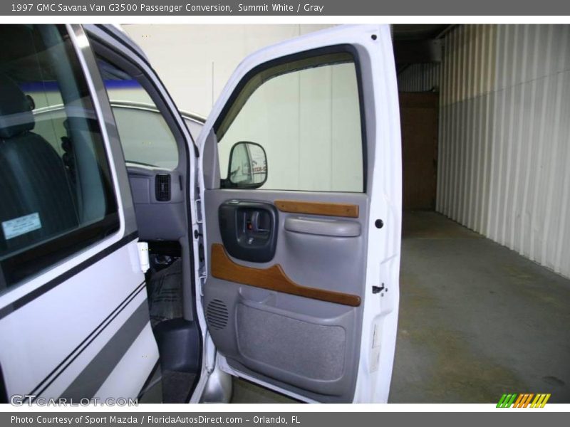 Summit White / Gray 1997 GMC Savana Van G3500 Passenger Conversion