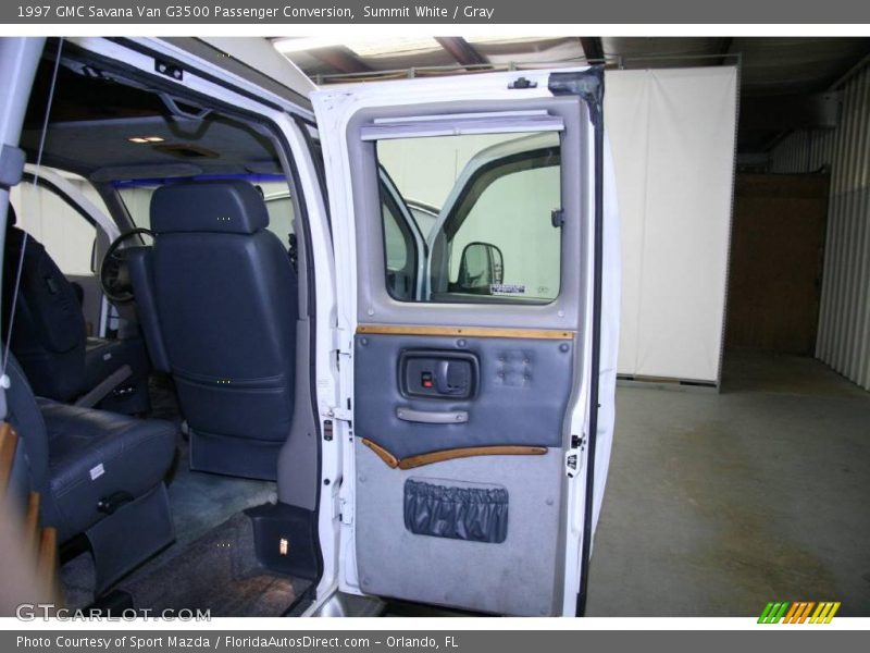 Summit White / Gray 1997 GMC Savana Van G3500 Passenger Conversion