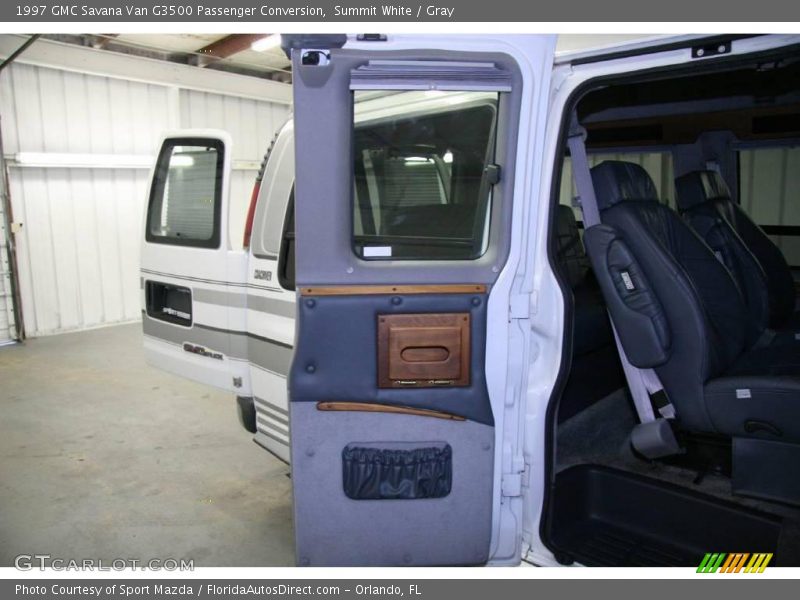 Summit White / Gray 1997 GMC Savana Van G3500 Passenger Conversion