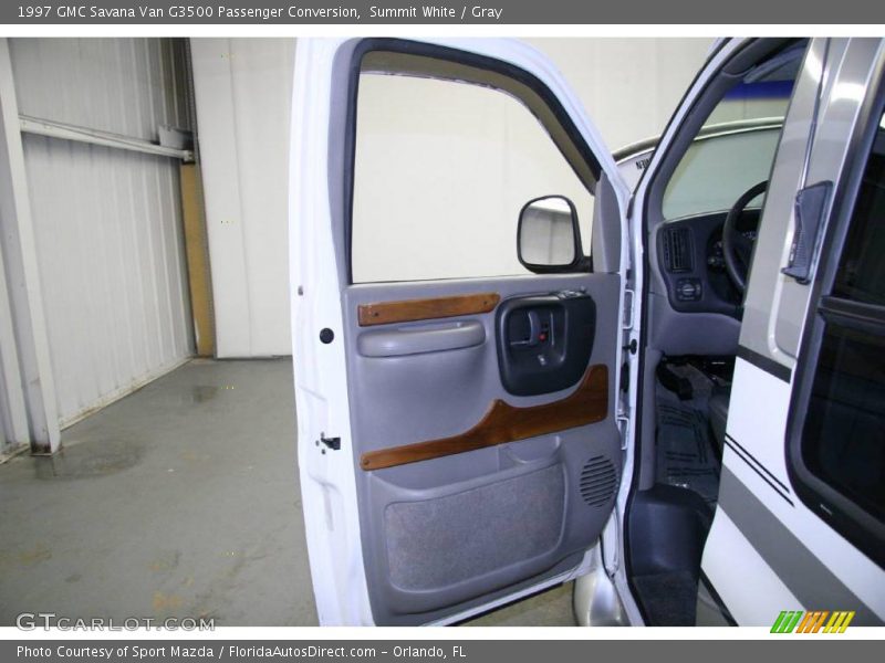 Summit White / Gray 1997 GMC Savana Van G3500 Passenger Conversion