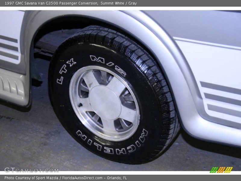 Summit White / Gray 1997 GMC Savana Van G3500 Passenger Conversion