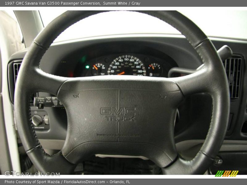 Summit White / Gray 1997 GMC Savana Van G3500 Passenger Conversion