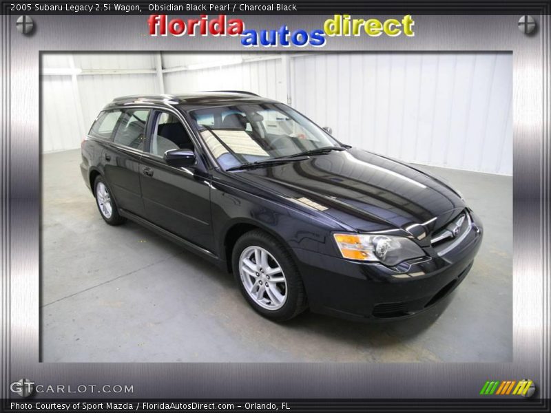 Obsidian Black Pearl / Charcoal Black 2005 Subaru Legacy 2.5i Wagon