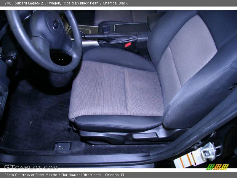 Obsidian Black Pearl / Charcoal Black 2005 Subaru Legacy 2.5i Wagon