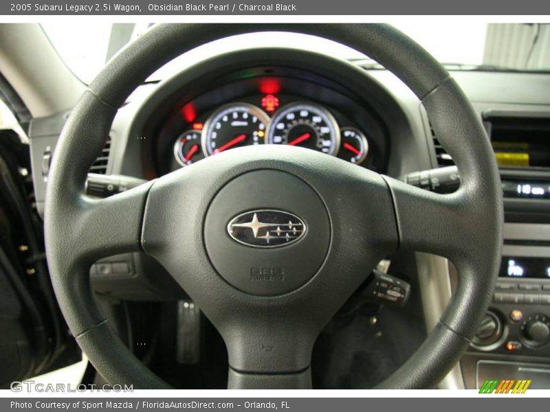 Obsidian Black Pearl / Charcoal Black 2005 Subaru Legacy 2.5i Wagon