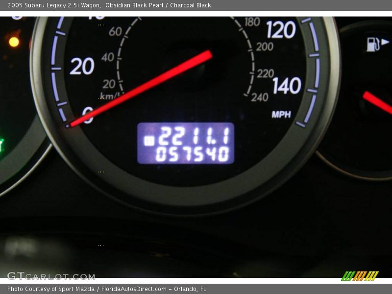 Obsidian Black Pearl / Charcoal Black 2005 Subaru Legacy 2.5i Wagon