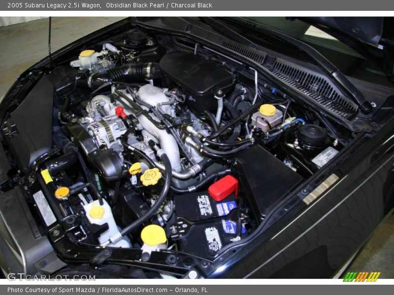 Obsidian Black Pearl / Charcoal Black 2005 Subaru Legacy 2.5i Wagon