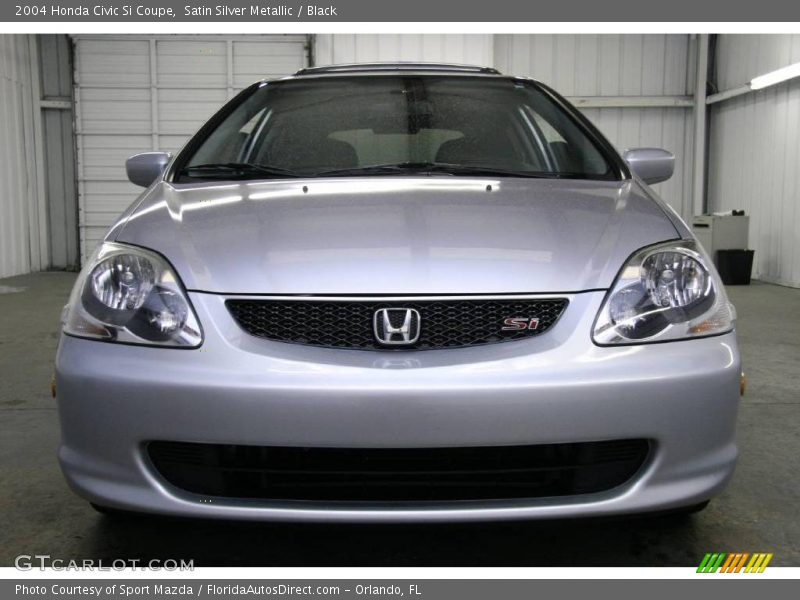 Satin Silver Metallic / Black 2004 Honda Civic Si Coupe