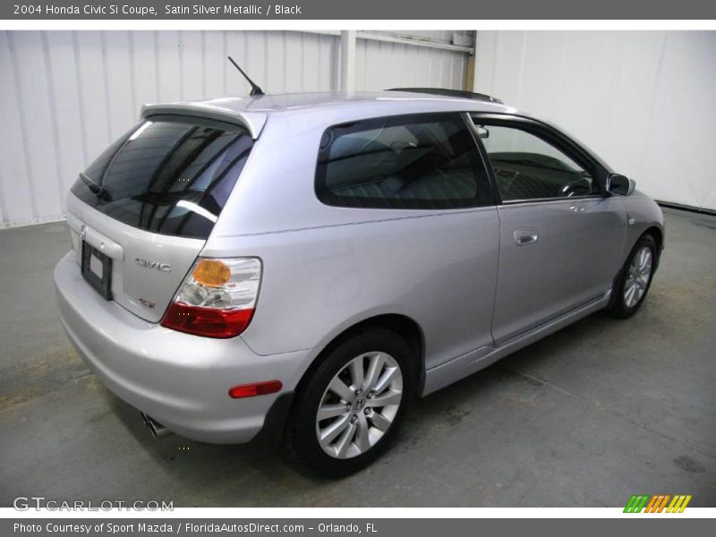 Satin Silver Metallic / Black 2004 Honda Civic Si Coupe