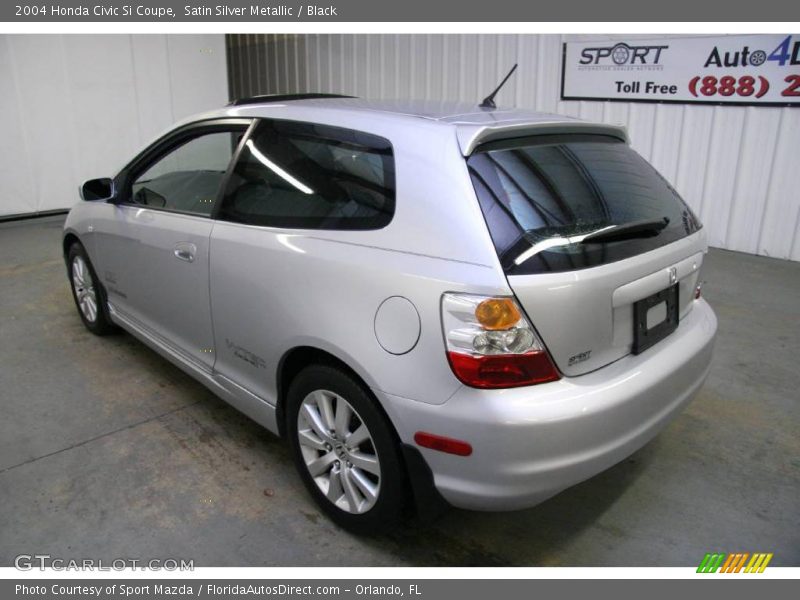 Satin Silver Metallic / Black 2004 Honda Civic Si Coupe