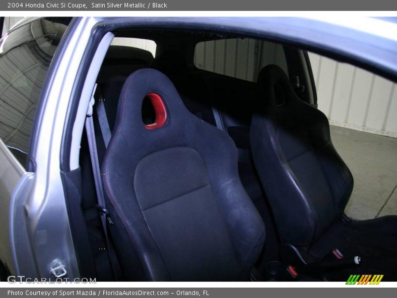 Satin Silver Metallic / Black 2004 Honda Civic Si Coupe