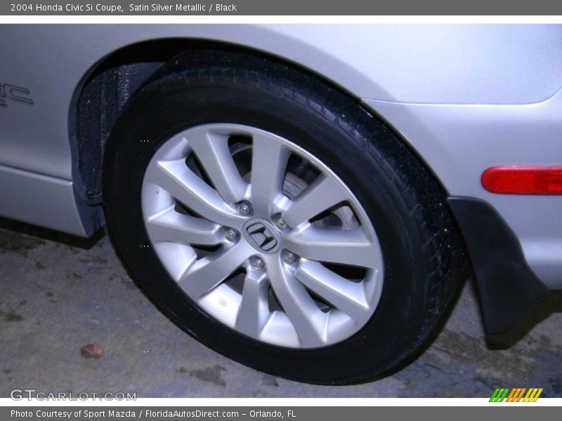 Satin Silver Metallic / Black 2004 Honda Civic Si Coupe