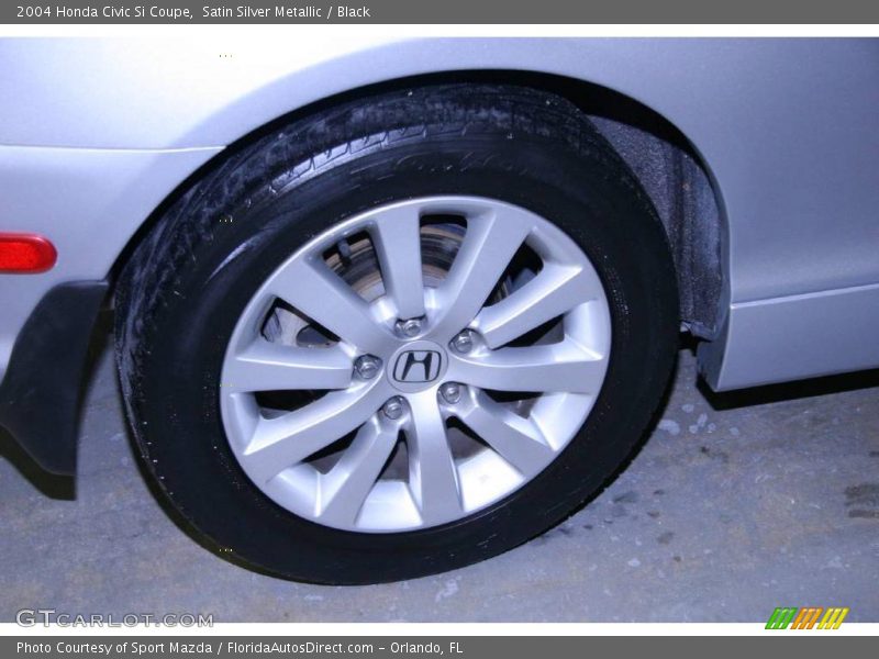 Satin Silver Metallic / Black 2004 Honda Civic Si Coupe