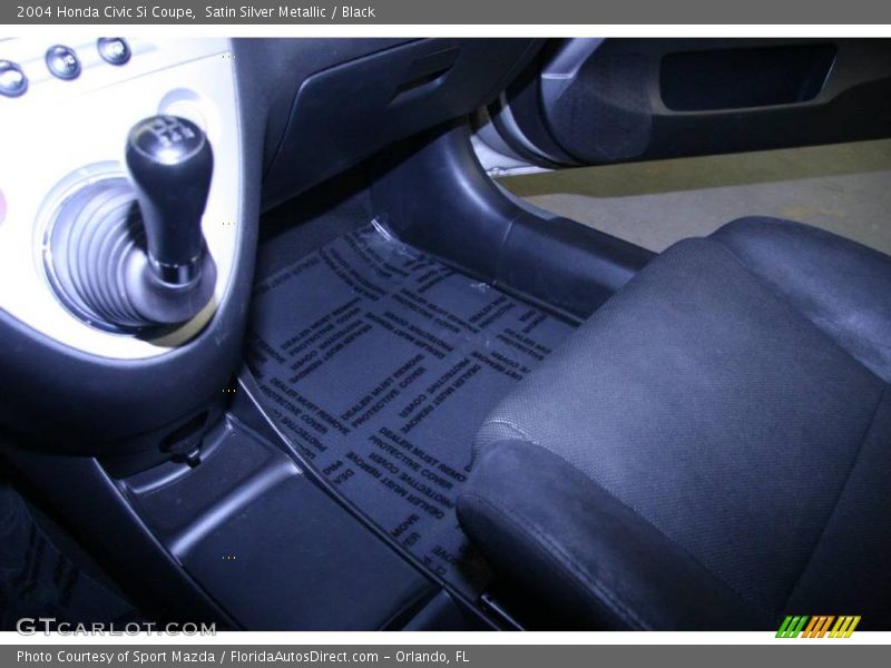 Satin Silver Metallic / Black 2004 Honda Civic Si Coupe