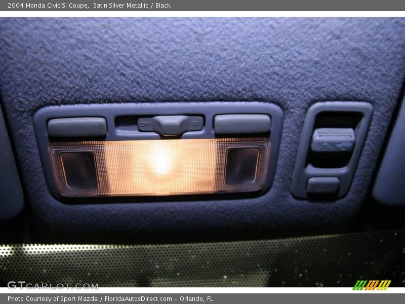 Satin Silver Metallic / Black 2004 Honda Civic Si Coupe