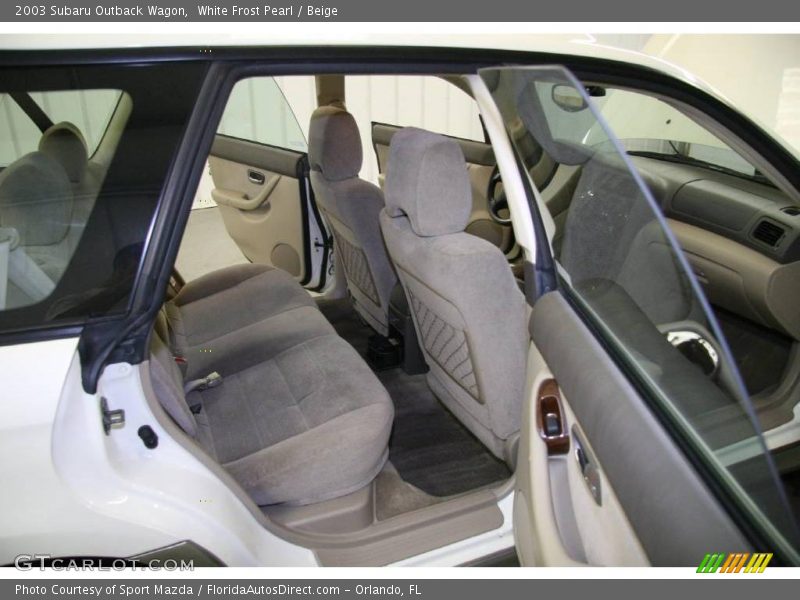 White Frost Pearl / Beige 2003 Subaru Outback Wagon