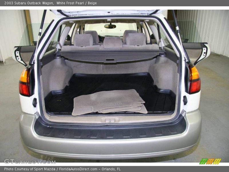 White Frost Pearl / Beige 2003 Subaru Outback Wagon