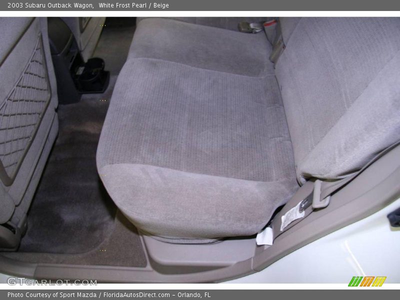White Frost Pearl / Beige 2003 Subaru Outback Wagon