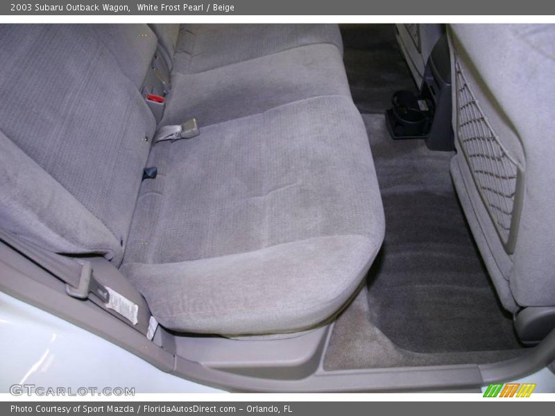 White Frost Pearl / Beige 2003 Subaru Outback Wagon