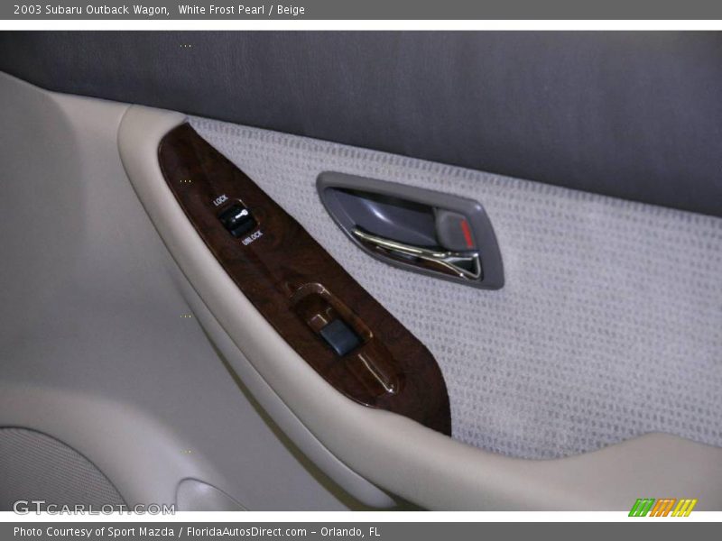 White Frost Pearl / Beige 2003 Subaru Outback Wagon