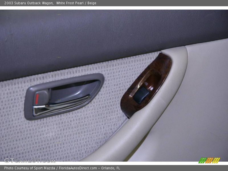 White Frost Pearl / Beige 2003 Subaru Outback Wagon