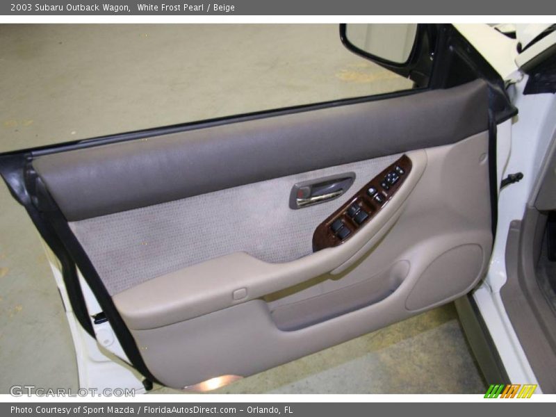 White Frost Pearl / Beige 2003 Subaru Outback Wagon