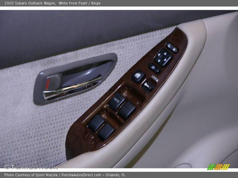 White Frost Pearl / Beige 2003 Subaru Outback Wagon