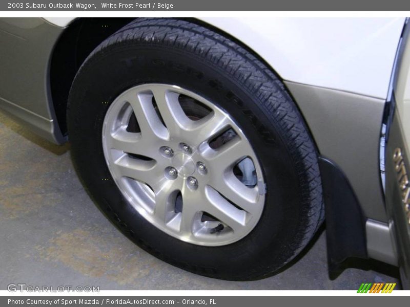 White Frost Pearl / Beige 2003 Subaru Outback Wagon