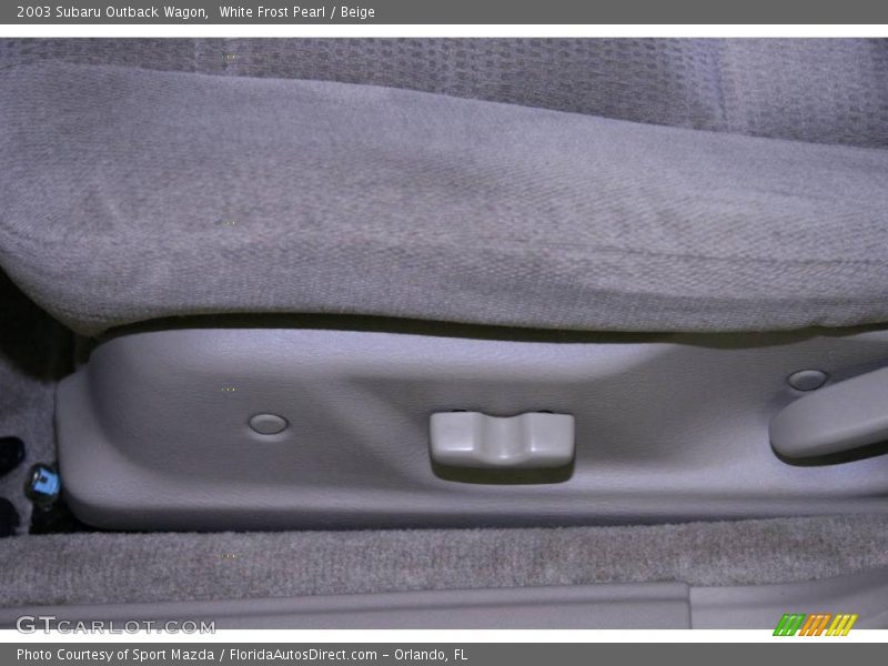 White Frost Pearl / Beige 2003 Subaru Outback Wagon