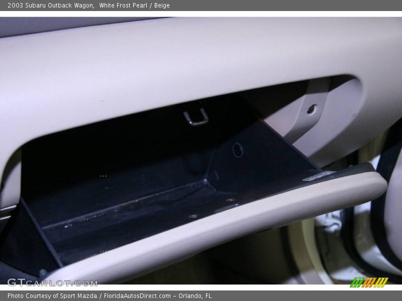 White Frost Pearl / Beige 2003 Subaru Outback Wagon