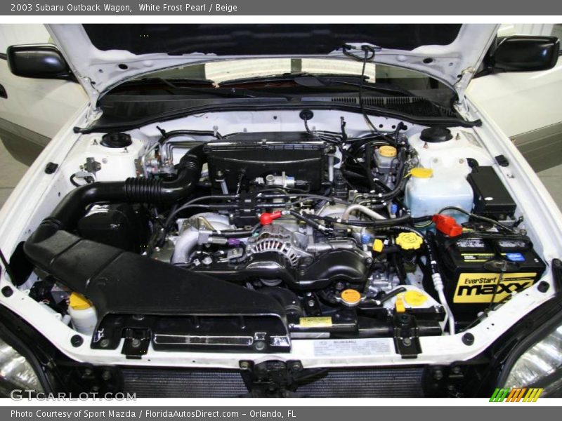 White Frost Pearl / Beige 2003 Subaru Outback Wagon